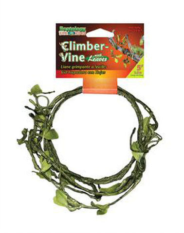 Penn Plax Reptology 5' Climber Vine w/leaves .25" - FREE SHIPPING with your Chameleon!