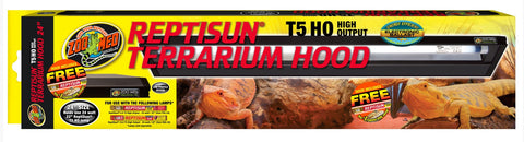 Zoo Med ReptiSun® T5 High Output Terrarium Hood Set including  FREE 22" ReptiSun 5.0 T5 Lamp